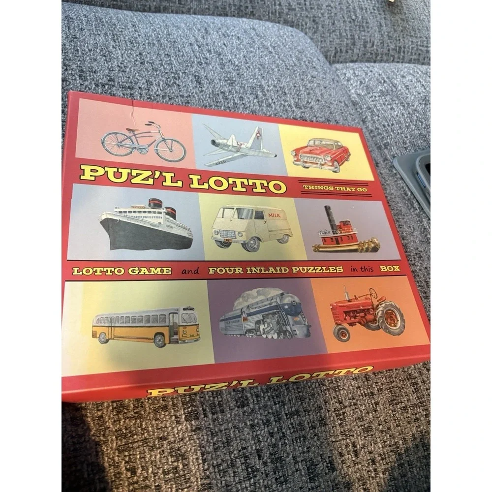 Puz'l Lotto Things That Go Vintage 1950s Style Transportation Puzzle Game 30-021